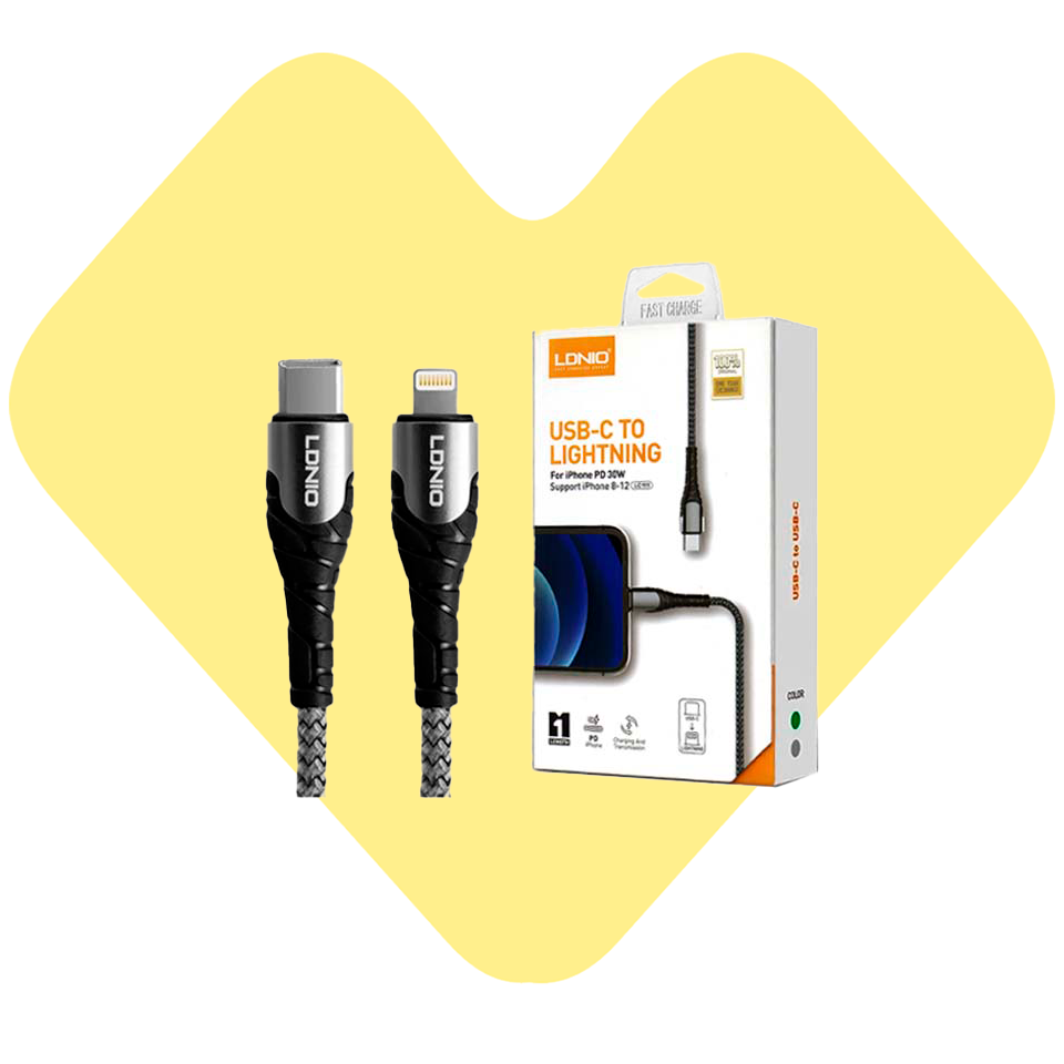Cable Tipo-C a Lightning 1 Metro LDNIO